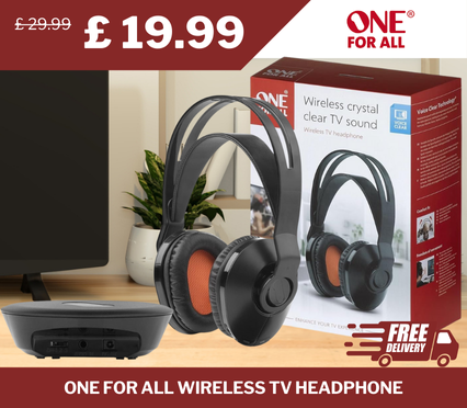  One For All Wireless TV Headphone