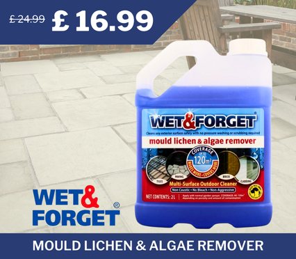 Wet & Forget Mould, Lichen & Algae Remover, originally £24.99, now £16.99 – 32% discount with free delivery
