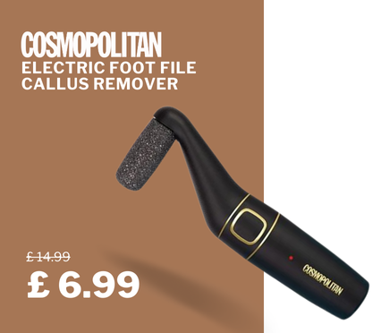 Cosmopolitan Electric Foot File Callus Remover, originally £14.99, now £6.99 – 53% discount
