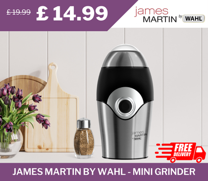 James Martin by WAHL Mini Grinder, originally £19.99, now £14.99 – 25% discount
