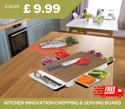 Kitchen Innovation Chopping & Serving Board, originally £12.99, now £9.99 – 23% discount with free delivery