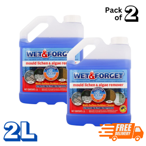 Wet & Forget Mould Lichen & Algae Remover 2L+2L Pack of 2 